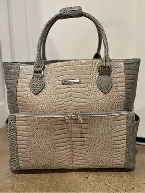 Cabrelli & Co. tote, a croco-embossed work bag or "rollerbrief" style